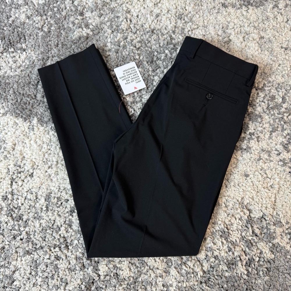 Noak, Men’s ‘Camden’ Slim Fit Premium Dress Suit Pants in Black, US Size:32x32